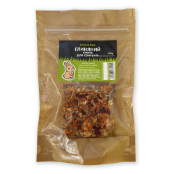 Zelena Zoo - глиняный камень для грызунов с овощами и цветами