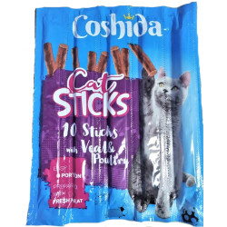 Coshida Cat Sticks - ласощі для котів, м'ясна паличка з телятиною та птахом