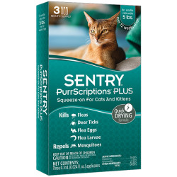 Sentry PurrScriptions (Сентрі Пуррскріпшнс) - каплі від бліх та кліщів для котів