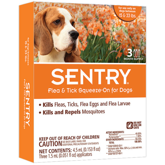 Sentry  (Сентри) - капли от блох и клещей для собак