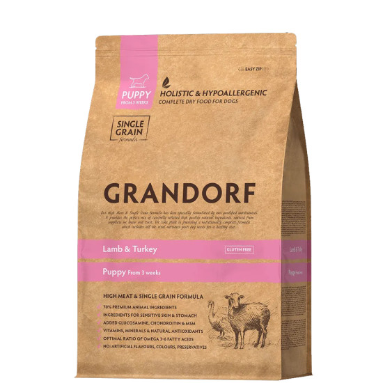 Grandorf Lamb & Turkey Puppy (Грандорф) - щенки, с ягнёнком и индейкой