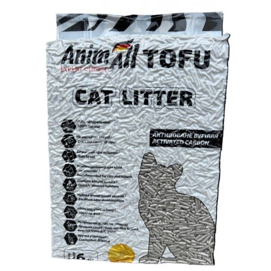 AnimAll Tofu (Энимал Тофу) - соевый наполнитель с активированным углём