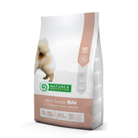 Natures Protection Mini Junior Small Breeds - щенки мелких пород, с лососем