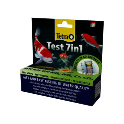 Tetra Pond Test 7in1 - набір індикаторних тестівдля ставка для перевірки показників якості води 25 шт