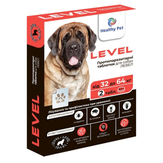 Healthy Pet Level  - таблетки від бліх та кліщів для собак