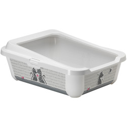 Moderna Hercules Cats in Love - туалет для кошек открытый с бортиком