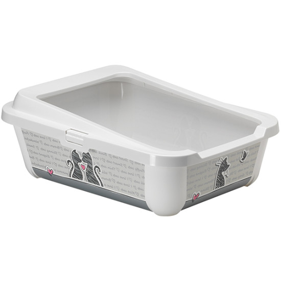 Moderna Hercules Cats in Love - туалет для кошек открытый с бортиком