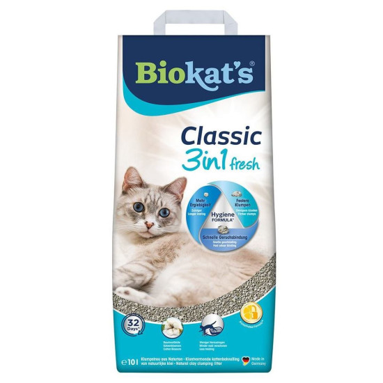 Biokats 3in1 Fior di Cotone (Биокетс) - глиняный наполнитель с ароматом хлопка