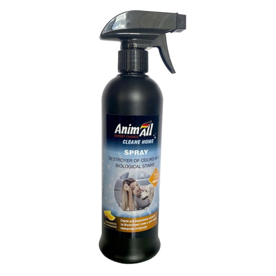 AnimAll Cleane Home Spray (Энимал) - спрей уничтожитель запахов и биологических пятен, с ароматом корицы и апельсина