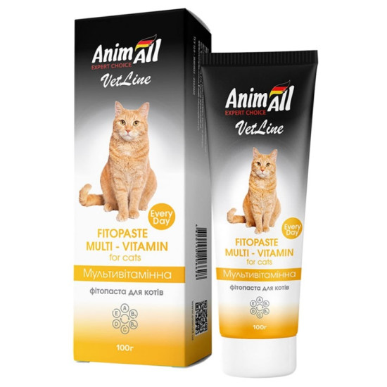 AnimAll VetLine Multivitamin (Энимал) - фитопаста мультивитаминная для кошек