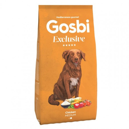 Gosbi Exclusive Chicken Medium (Госби) - взрослые собаки средних пород, с курицей