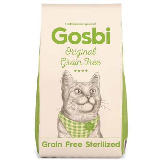 Gosbi Grain Free Sterilized (Госби Ориджинал) - беззерновой для взрослых стерилизованных кошек, с курицей