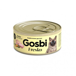 Gosbi Fresko Cat Senior (Госбі Фреско) - консервований корм для літніх котів, зі свининою та куркою, паштет