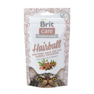 Brit Care Hairball - лакомство для выведения шерсти у кошек, с уткой