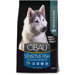 Farmina Cibau Sensitive Adult Medium & Maxi Fish (Фарміна) - дорослі собаки середніх та великих порід з чутливим травленням , з рибою