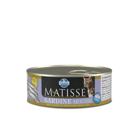 Farmina Matisse Cat Mousse Sardine - консервований корм для котів, з сардіною, паштет