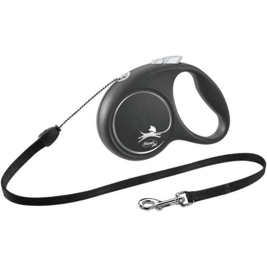 Flexi Black Design (Флексі Блек Дизайн) - повідець-рулетка зі тросом, чорна
