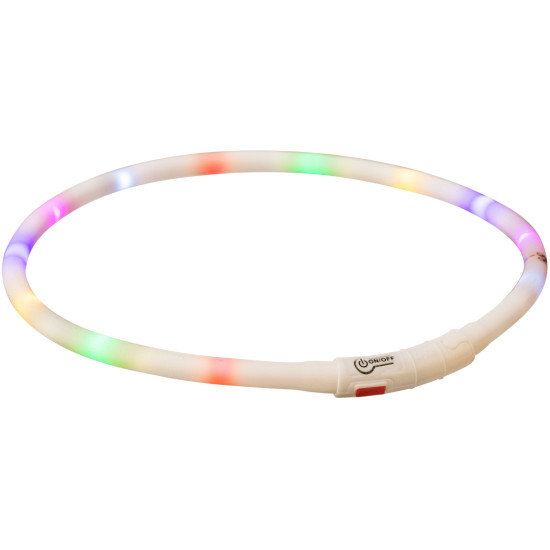Trixie USB Flash Light Ring - светящийся ошейник, мультиколор, XS-XL