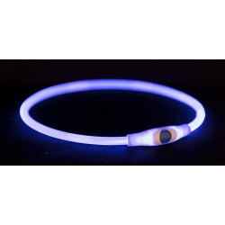 Trixie USB Flash Light Ring - нашийник, що світиться, синій