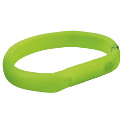 Trixie Flash light band USB - нашийник, що світиться, зелений