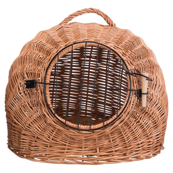 Trixie Wicker Cave with Bars - плетёная переноска с решёткой