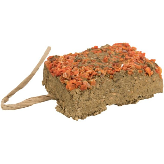 Trixie Clay Stone with carrot - мінеральна добавка для гризунів, глиняний камінь з морквою