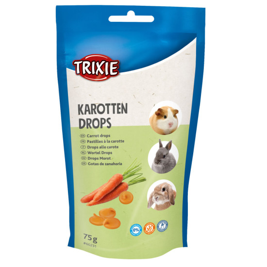 Trixie Drops with Carrot - ласощі для гризунів, дропси з морквою