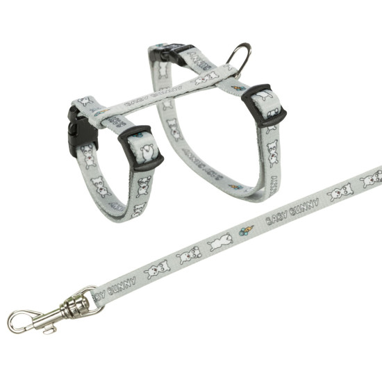 Trixie Harness with Lead for Rabbits - мяка шлея з повідцем для кроликів