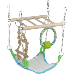 Trixie Climbing Frame - игровая площадка для грызунов из дерева с гамаком
