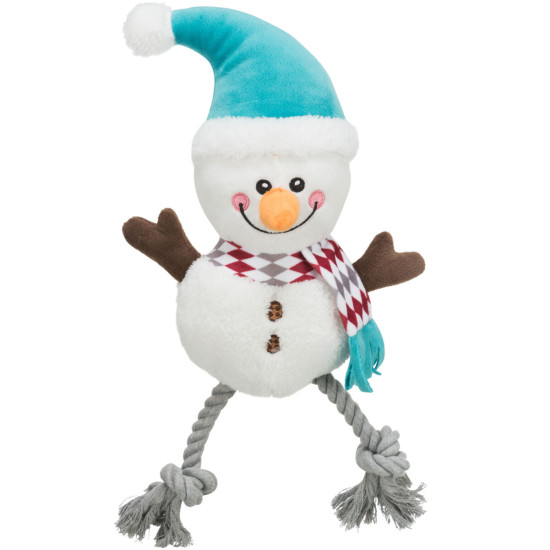 Trixie Toy Christmas - игрушка для собак, снеговик плюшевый