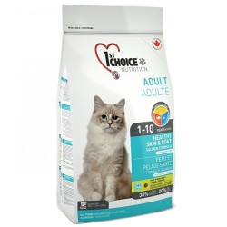 1st Choice Adult Cat Healthy Skin&Coat - для поддержания кожи и шерсти у взрослых кошек, с лососем