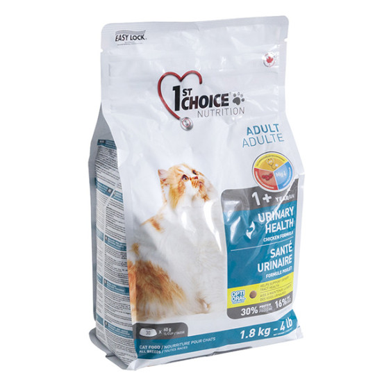 1st Choice Adult Cat Urinary Health - для взрослых кошек, для здоровья мочевыделительной системы, с курицей
