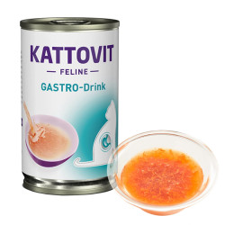 Kattovit Veterinary Gastro Drink (Каттовіт Гастро Дрінк) - консервована дієта для котів при захворюваннях шлунково-кишкового тракту, суп з куркою
