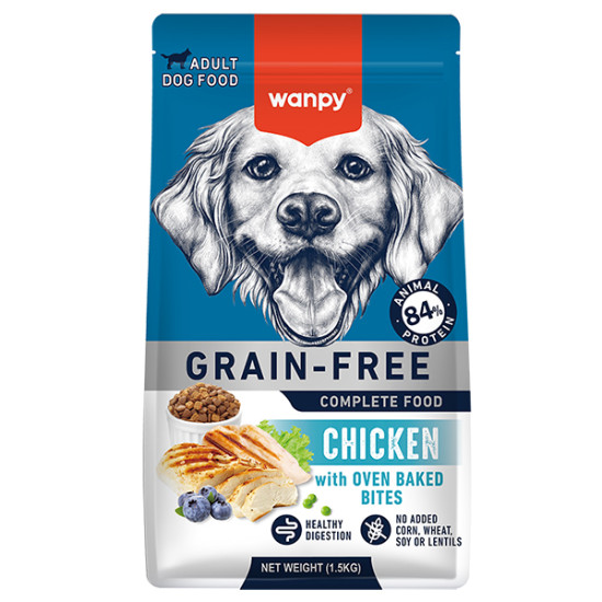 Wanpy Adult Dog Grain Free Chicken - дорослі собаки, з куркою