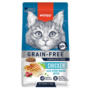 Wanpy Adult Cat Grain Free Chicken - дорослі коти, з куркою