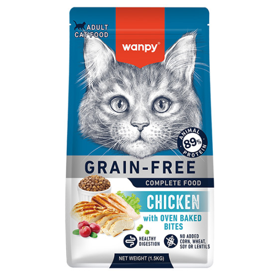 Wanpy Adult Cat Grain Free Chicken - дорослі коти, з куркою