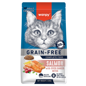 Wanpy Adult Cat Grain Free Salmon - дорослі коти, з лососем