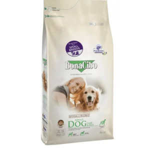 BonaCibo Adult Dog Small Breed Lamb & Rice (Бонасібо Смол Брід Ламб Райс)  - дорослі собаки дрібних порід з чутливим травленням, з ягням