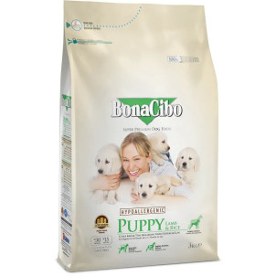 BonaCibo Puppy Lamb & Rice (Бонасібо Паппі Ламб Райс) - цуценя з чутливим травленням, з ягням
