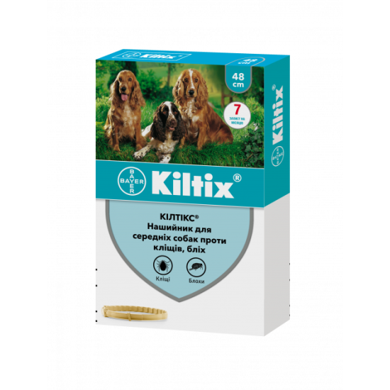 Kiltix (Килтикс) - ошейник от блох и клещей для собак