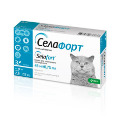 Selafort (Селафорт) - комплексные капли от блох и гельминтов для кошек