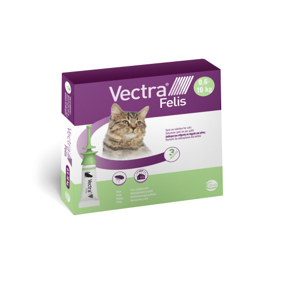 Vectra Felis (Вектра) - комплексные капли от блох и клещей для кошек