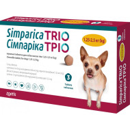 Simparica Trio (Симпарика Трио) - комплексные таблетки от блох, клещей и глистов для собак