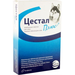 Cestal Plus (Цестал Плюс) - таблетки для собак від глистів