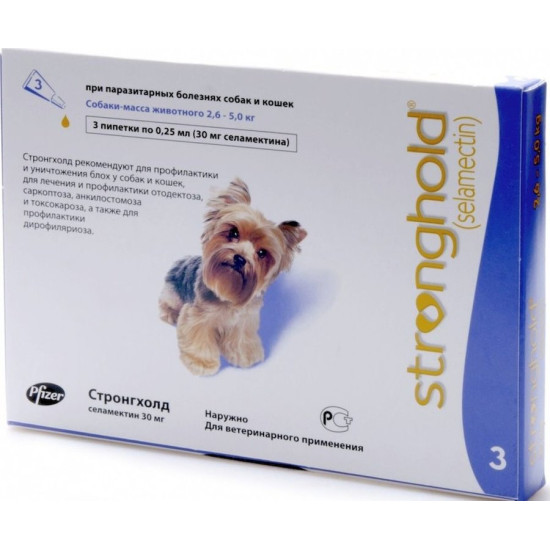 Stronghold (Стронгхолд) - комплексные капли от блох и гельминтов для собак