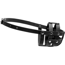 Collar - намордник для собак шкіряний м'який, для спанієлів, обхват морди 25 см, довжина 6 см