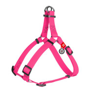 Collar Waudog Waterproof - шлея для собак водостійка, з QR-паспортом, металева пряжка-фастекс, рожева