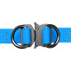 Collar Waudog Waterproof - шлея для собак водостойкая, с QR-паспортом, металлическая пряжка-фастекс, голубая