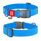 Collar Waudog Waterproof - ошейник для собак водостойкий с QR паспортом, пластиковый фастекс, голубой