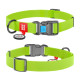 Collar Waudog Waterproof - ошейник для собак водостойкий с QR паспортом, пластиковый фастекс, зелёный
